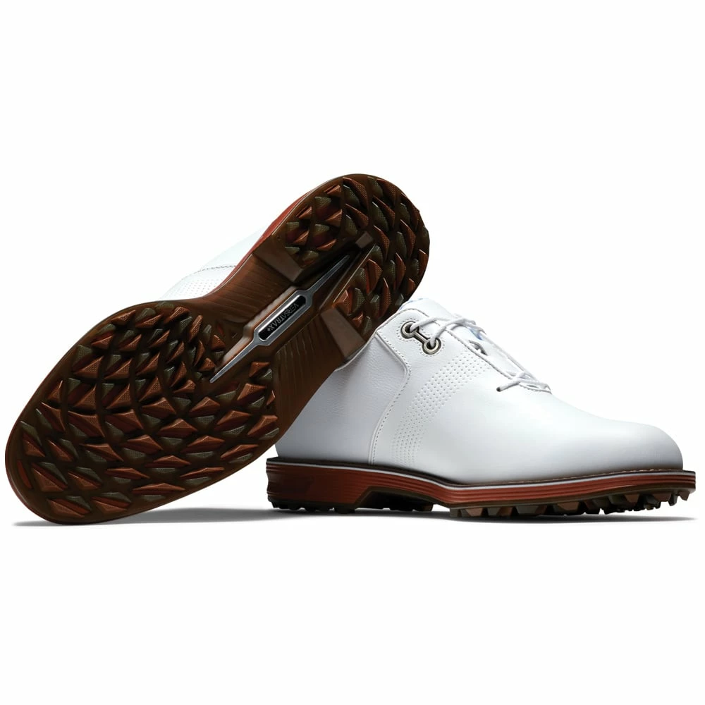 FootJoy Premiere Series Ltd Edition Flint Spikeless Shoes - White/Brown/Red - Image 7
