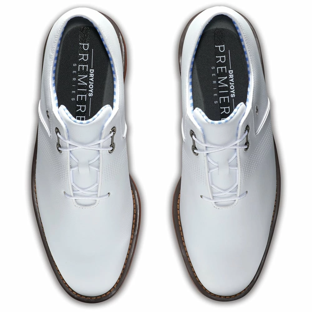 FootJoy Premiere Series Ltd Edition Flint Spikeless Shoes - White/Brown/Red - Image 6
