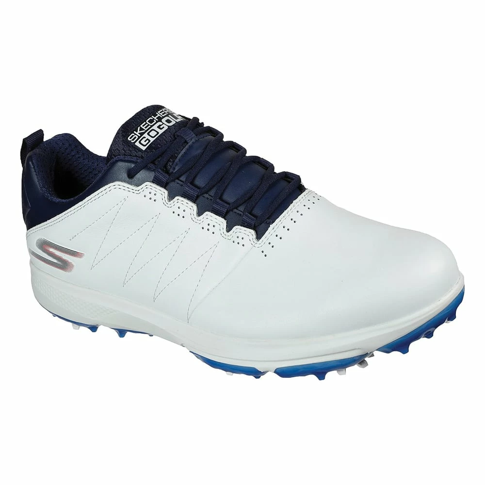 Skechers GO GOLF PRO 4 Spiked Shoes - White/Navy - Image 5