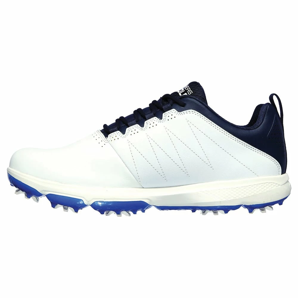 Skechers GO GOLF PRO 4 Spiked Shoes - White/Navy - Image 2