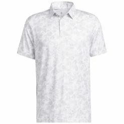 Adidas Prisma Print Polo Shirt - White/Grey Two