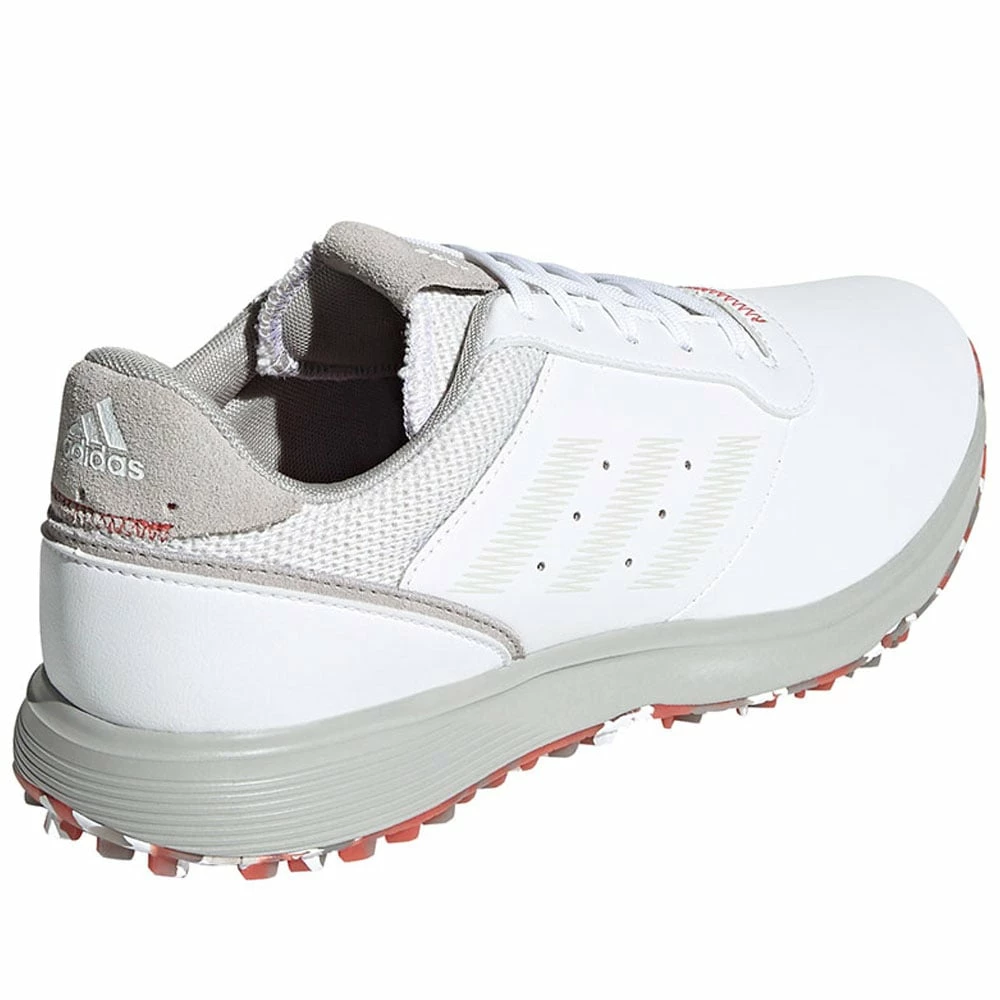 Adidas S2G Spikeless Leather Shoes - White/Grey/Crew Red - Image 5