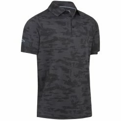 Callaway Digital Camo Jacquard Polo Shirt - Black Heather