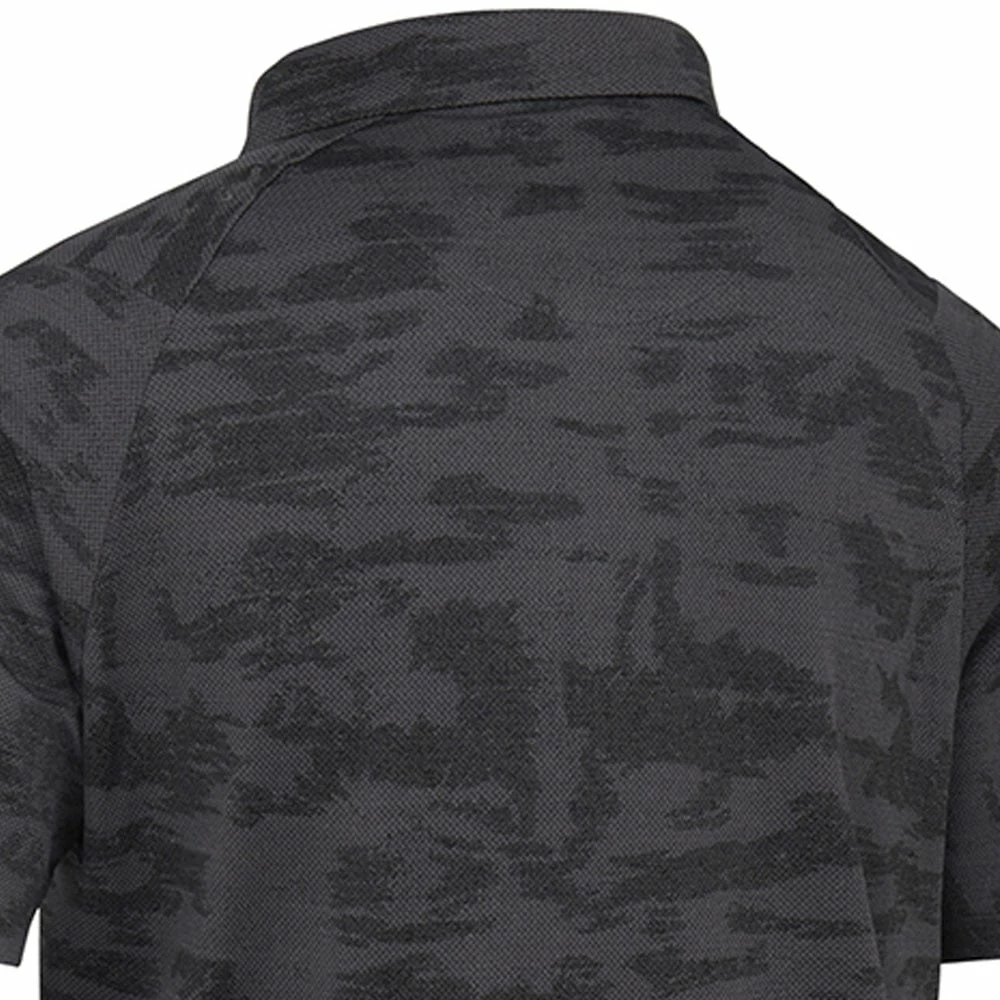 Callaway Digital Camo Jacquard Polo Shirt - Black Heather - Image 4