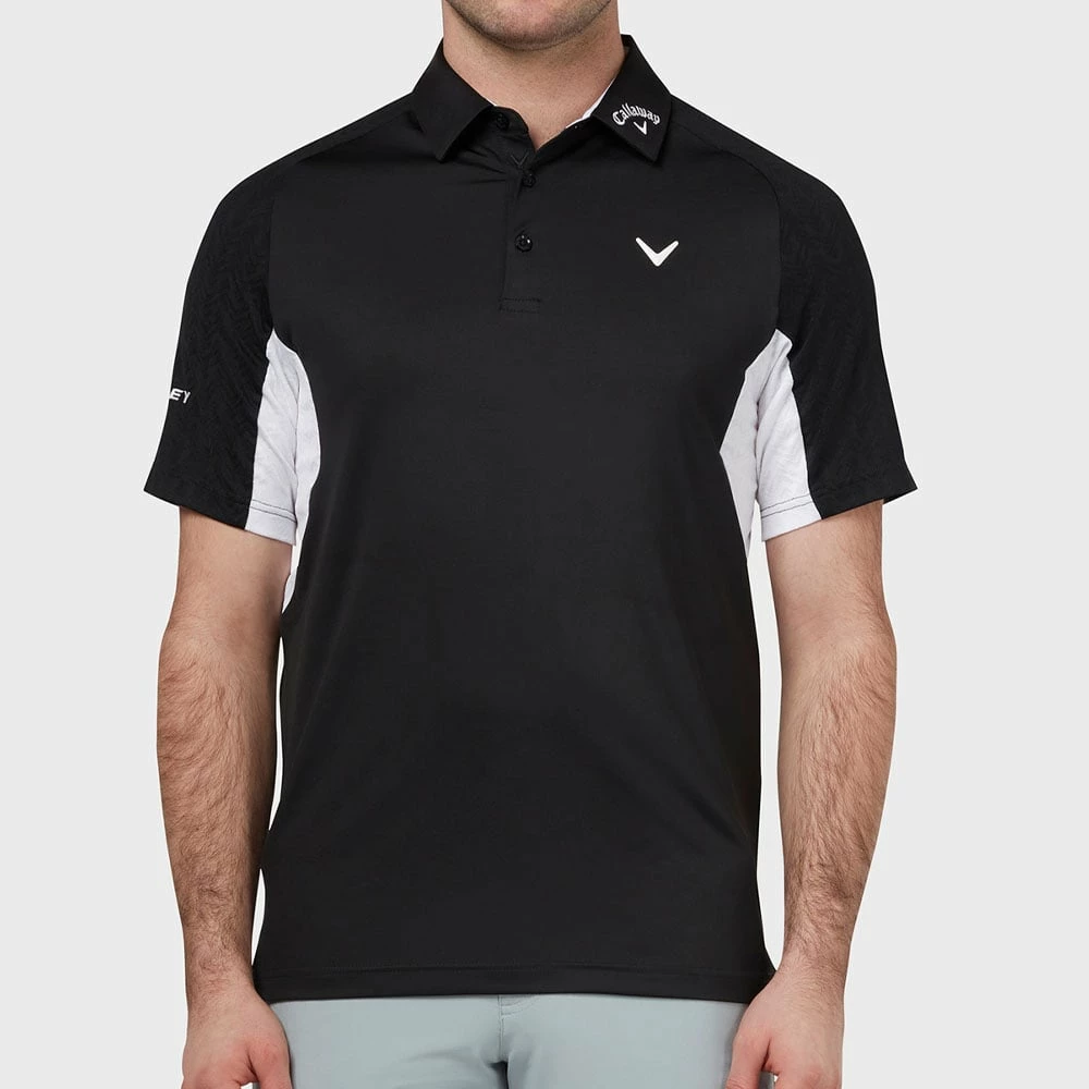 Callaway Odyssey Blocked Polo Shirt - Caviar - Image 3