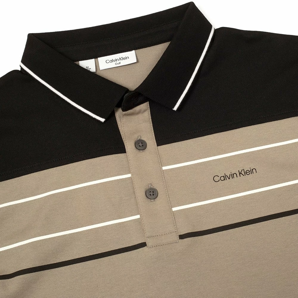 Calvin Klein Blackwater Polo Shirt - Cameo Green - Image 3