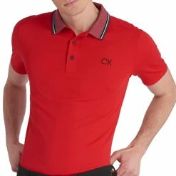Calvin Klein Monterey Polo Shirt - Cardinal Red