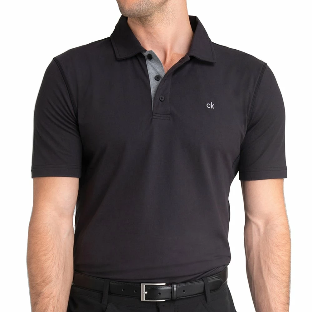 Calvin Klein Newport Polo Shirt - Black - Image 3