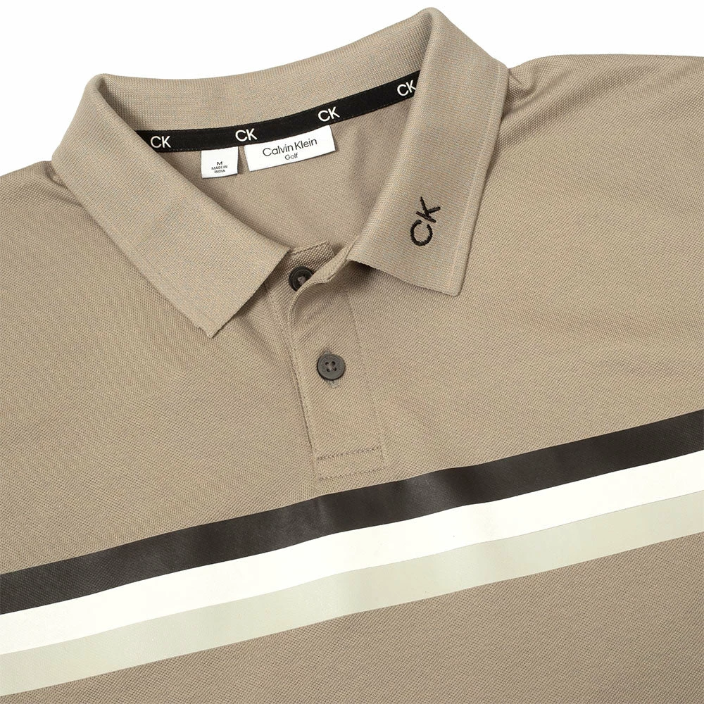 Calvin Klein Parker Polo Shirt - Cameo Green - Image 3
