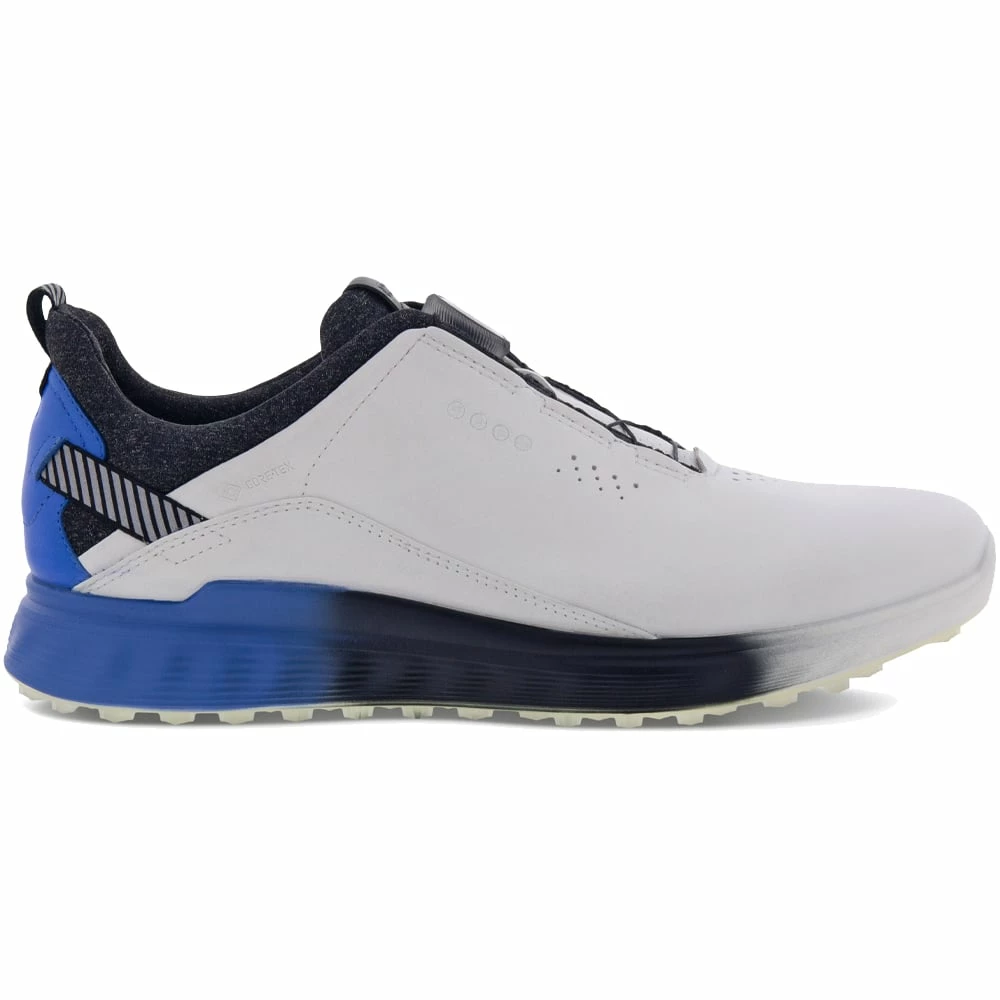 ECCO S-Three Gore-Tex BOA Spikeless Shoes - White/Regatta