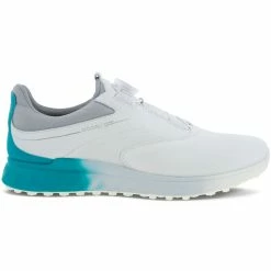 ECCO S-Three BOA Waterproof Spikeless Shoes - White/Caribbean/Concrete