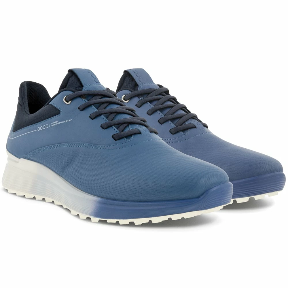 ECCO S-Three Gore-Tex Waterproof Spikeless Shoes - Retro Blue/White/Marine - Image 5