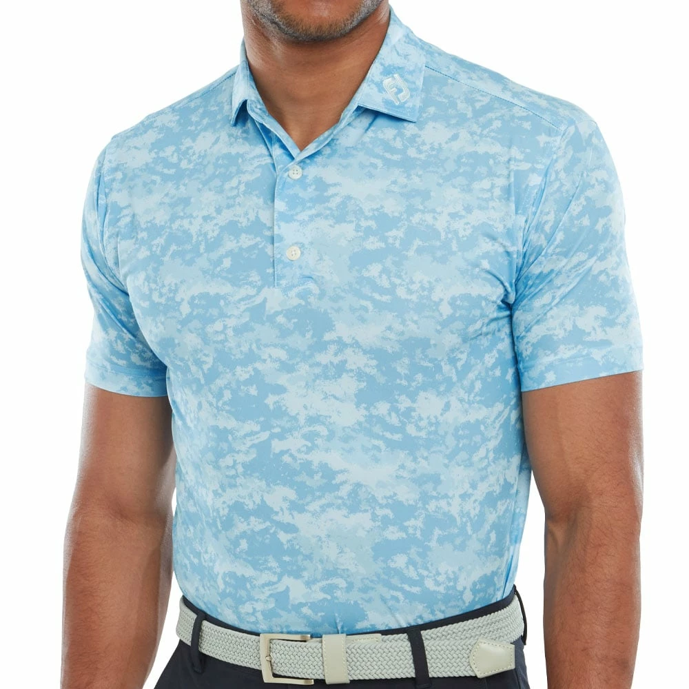 FootJoy Cloud Camo Polo Shirt - True Blue - Image 3