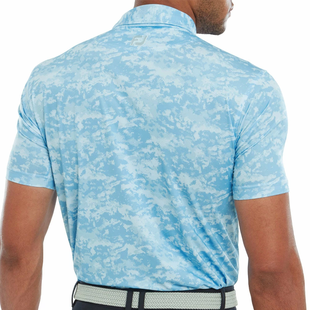 FootJoy Cloud Camo Polo Shirt - True Blue - Image 4