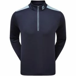 FootJoy Contrast Chill-Out Xtreme 1/4 Zip Pullover - Navy/Sky