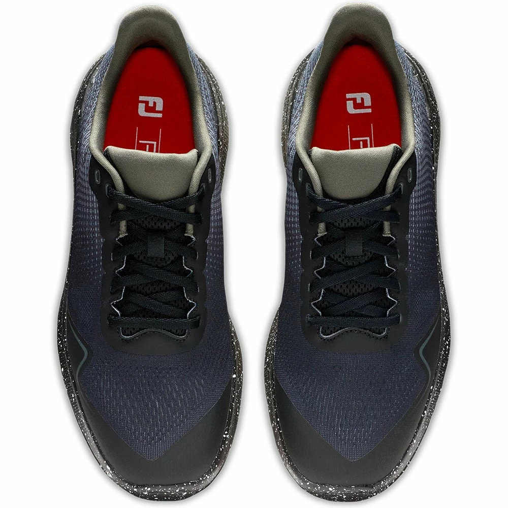FootJoy Ltd Edition Galaxy Flex Spikeless Shoes - Black/Charcoal/Red - Image 7
