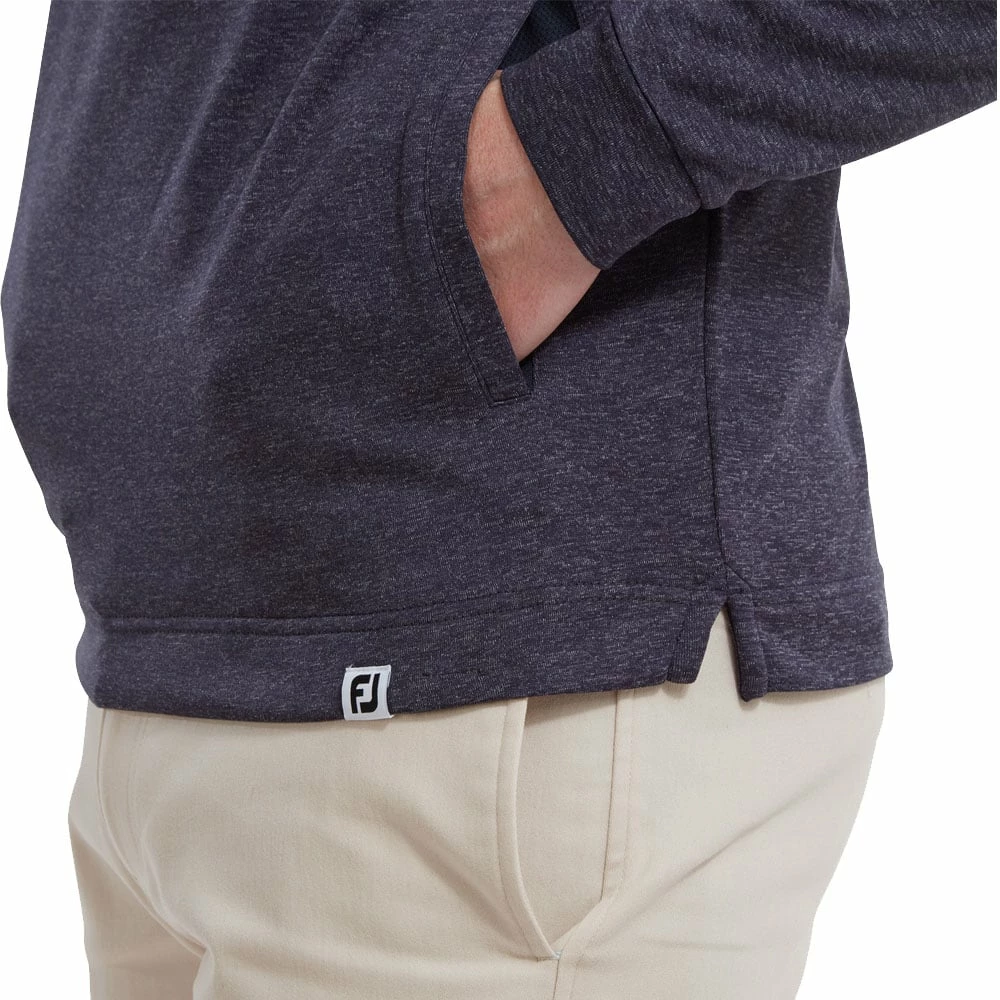 FootJoy Lightweight Hoodie - Heather Navy - Image 5