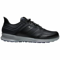 FootJoy Stratos Waterproof Spikeless Shoes - Black/Charcoal/Blue