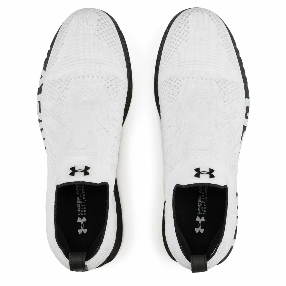 Under Armour HOVR Knit Lace Up Spikeless Shoes - White - Image 3