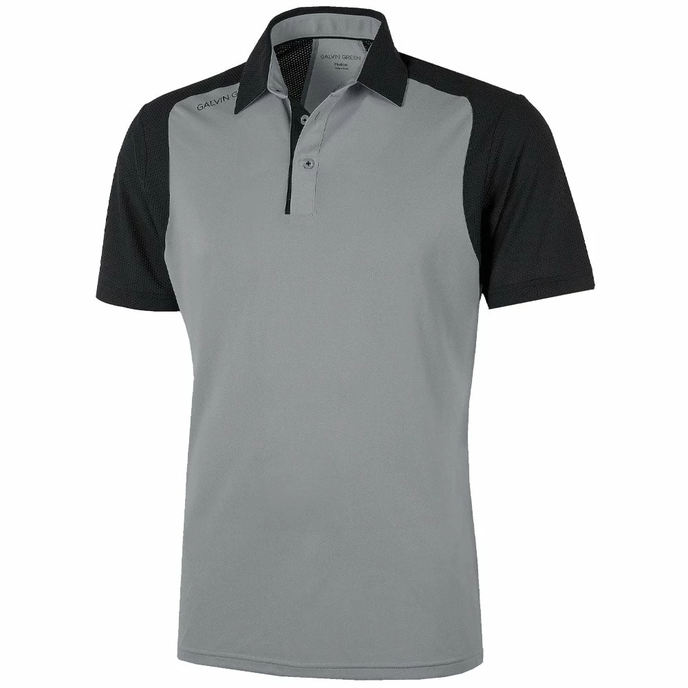 Galvin Green Massimo Ventil8+ Polo Shirt - Sharkskin/Black