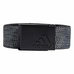 Adidas Heather Stretch Reversible Belt - Black