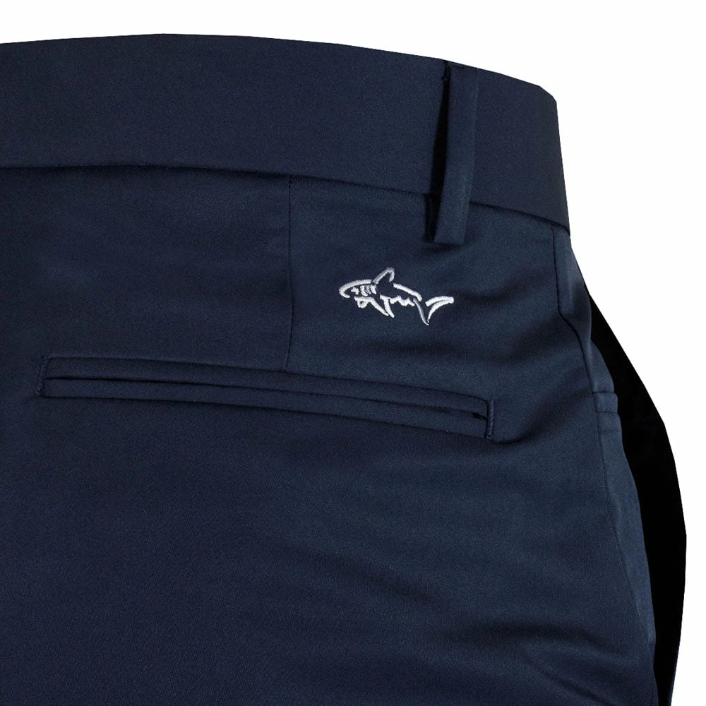 Greg Norman By ProQuip Flat Front 5-Pocket Trousers - Navy - Image 3