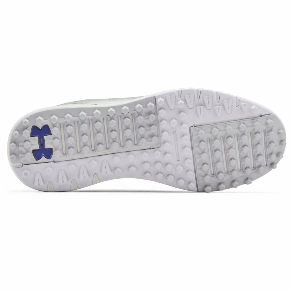 Under Armour Charged Breathe Spikeless Ladies Shoes - White/Silver - Image 3