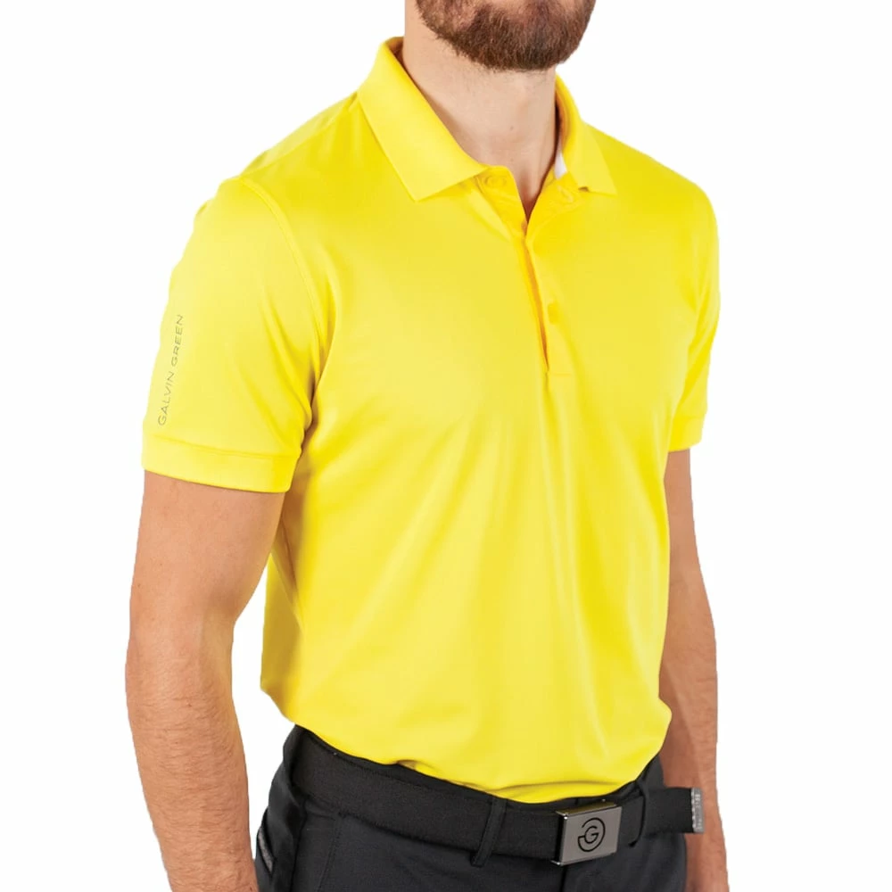 Galvin Green Max Polo Shirt - Yellow - Image 3