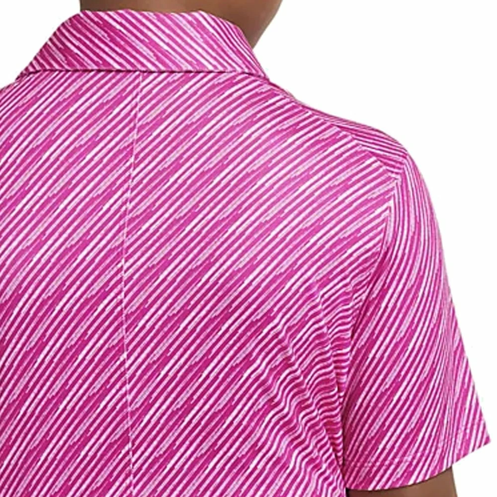 Nike Dri-FIT Victory Junior Printed Polo Shirt - Active Pink/White - Image 4
