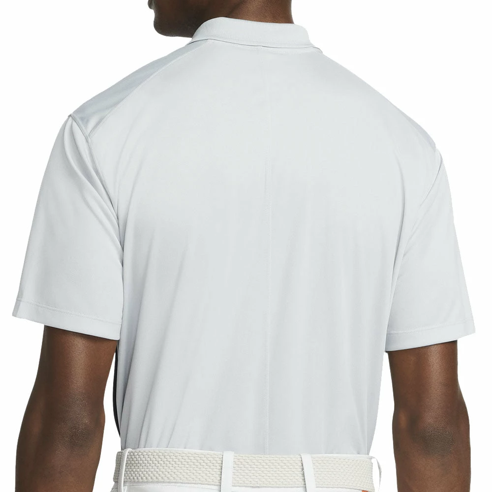 Nike Dri-FIT Victory Polo Shirt - Light Smoke Grey/Obsidian/White - Image 2