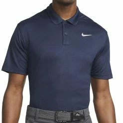 Nike Dri-FIT Victory Solid Polo Shirt - Obsidian/White
