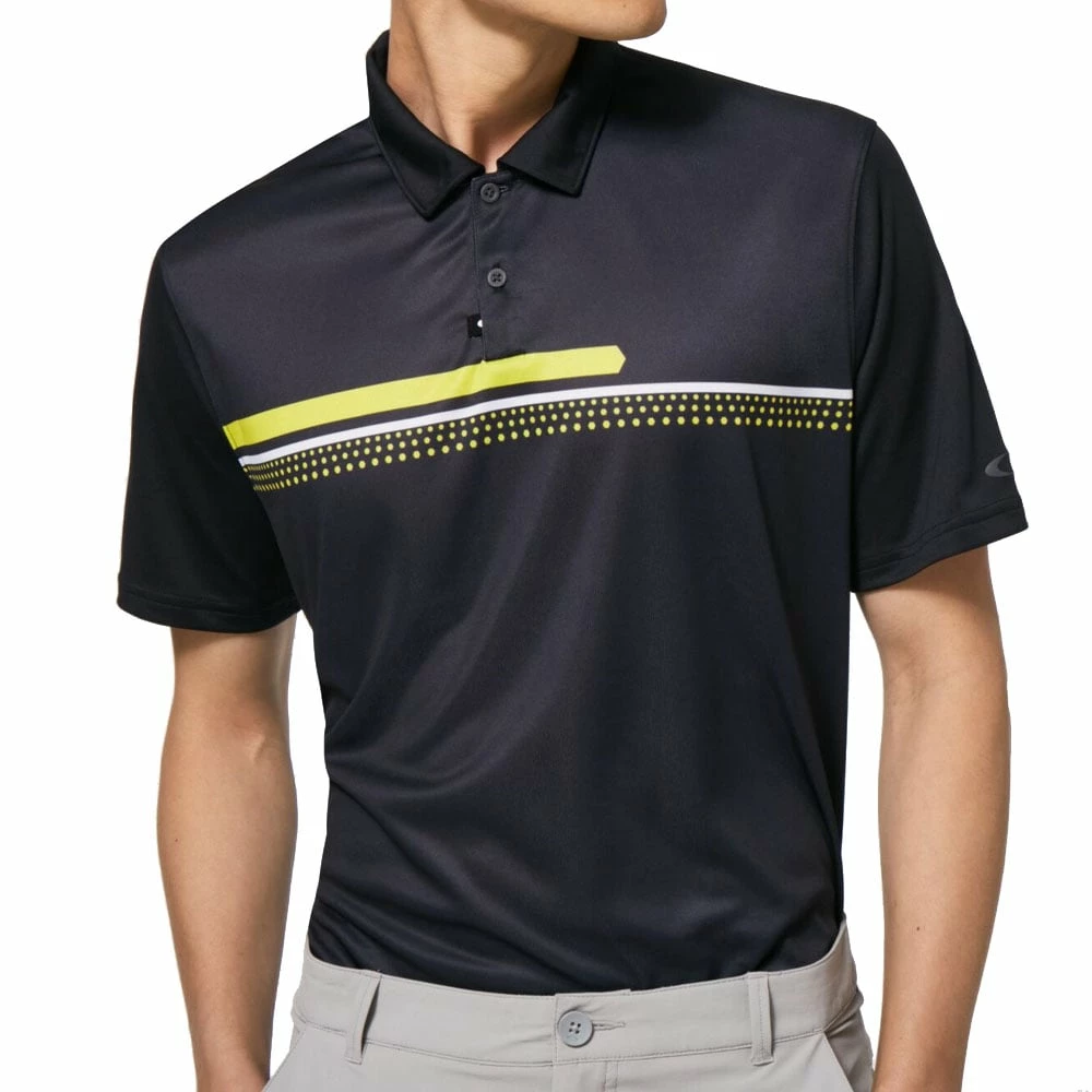 Oakley Hexsplit Stripe RC Polo Shirt - Blackout - Image 3