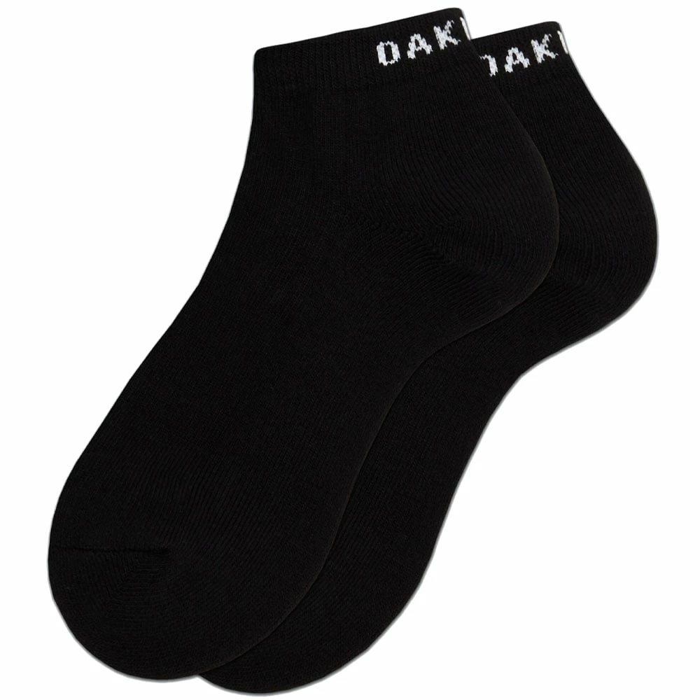 Oakley Short Solid Socks (3 Pack) - Blackout - Image 2