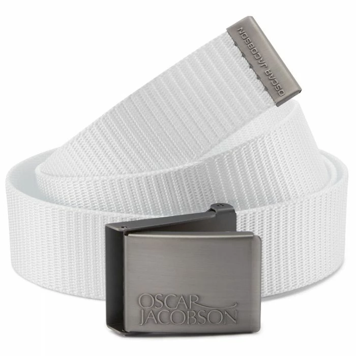 Oscar Jacobson Webbing Belt - White