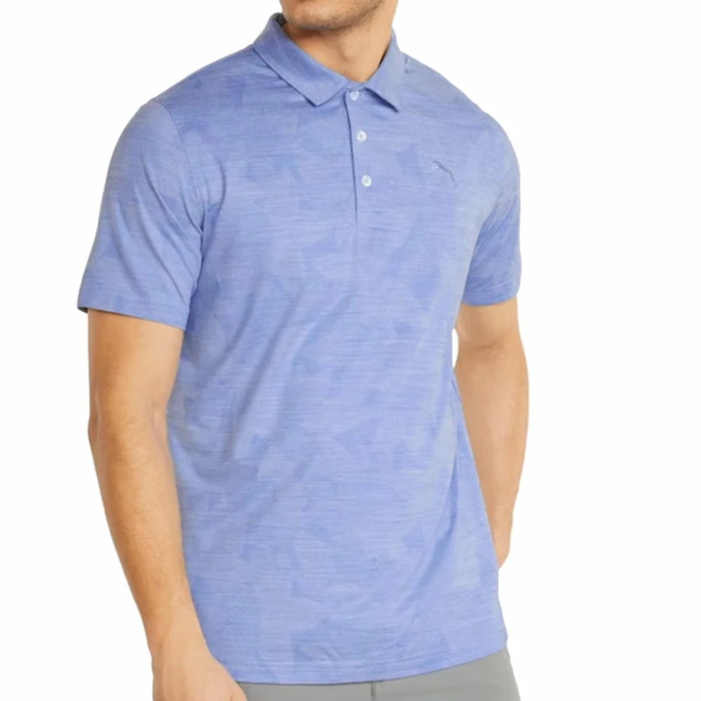 Puma Cloudspun Leaflet Polo Shirt - Lavender Pop Heather - Image 3