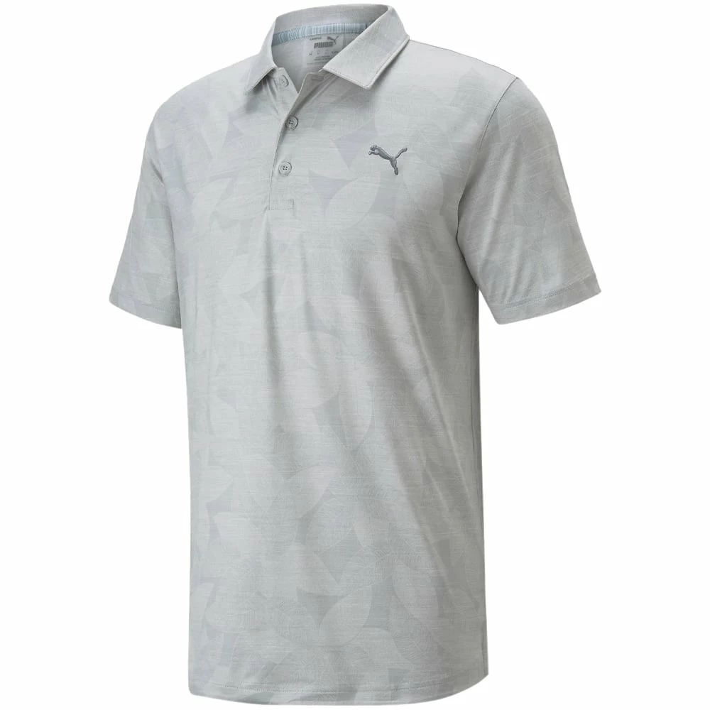 Puma Cloudspun Leaflet Polo Shirt - Quiet Shade Heather