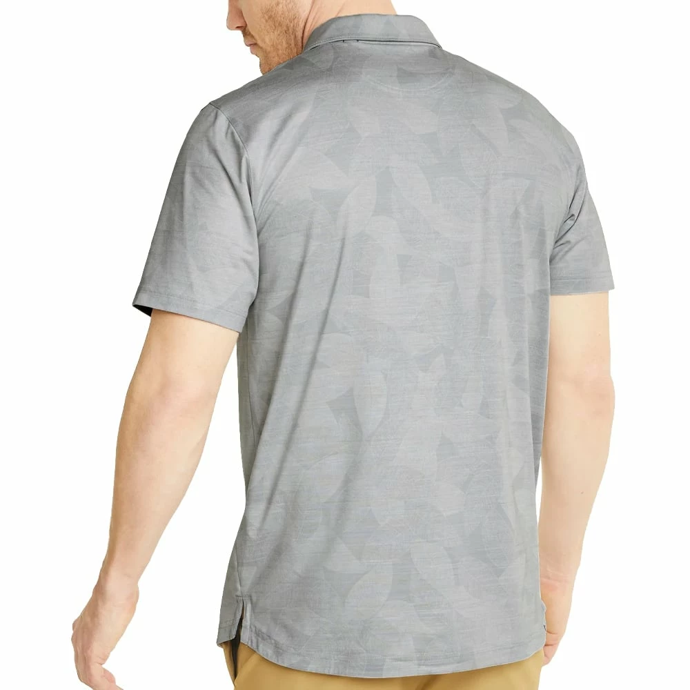 Puma Cloudspun Leaflet Polo Shirt - Quiet Shade Heather - Image 4