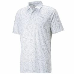 Puma Cloudspun Petal Polo Shirt - Bright White/High Rise