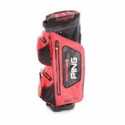 Golf Clearance Online Ping Second Hand Monsoon Cart Bag - Black/Red