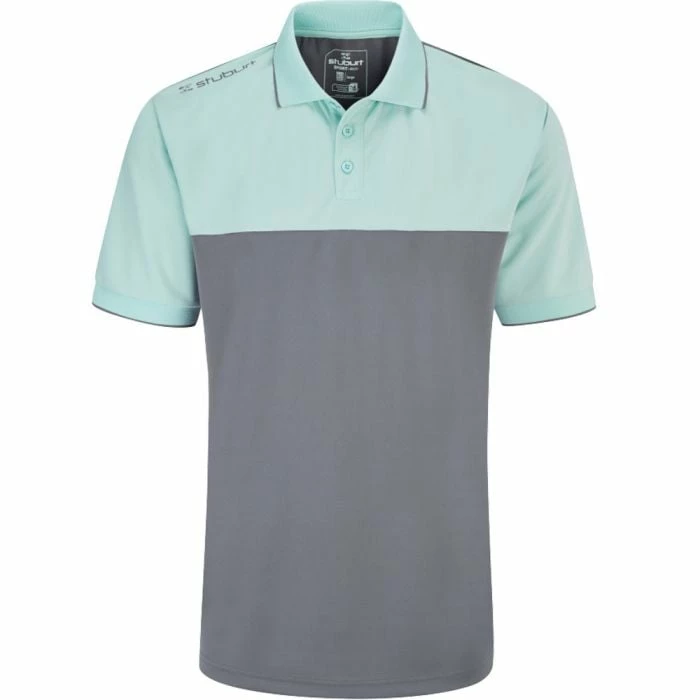 Stuburt Evolve Duo Block Polo Shirt - Storm