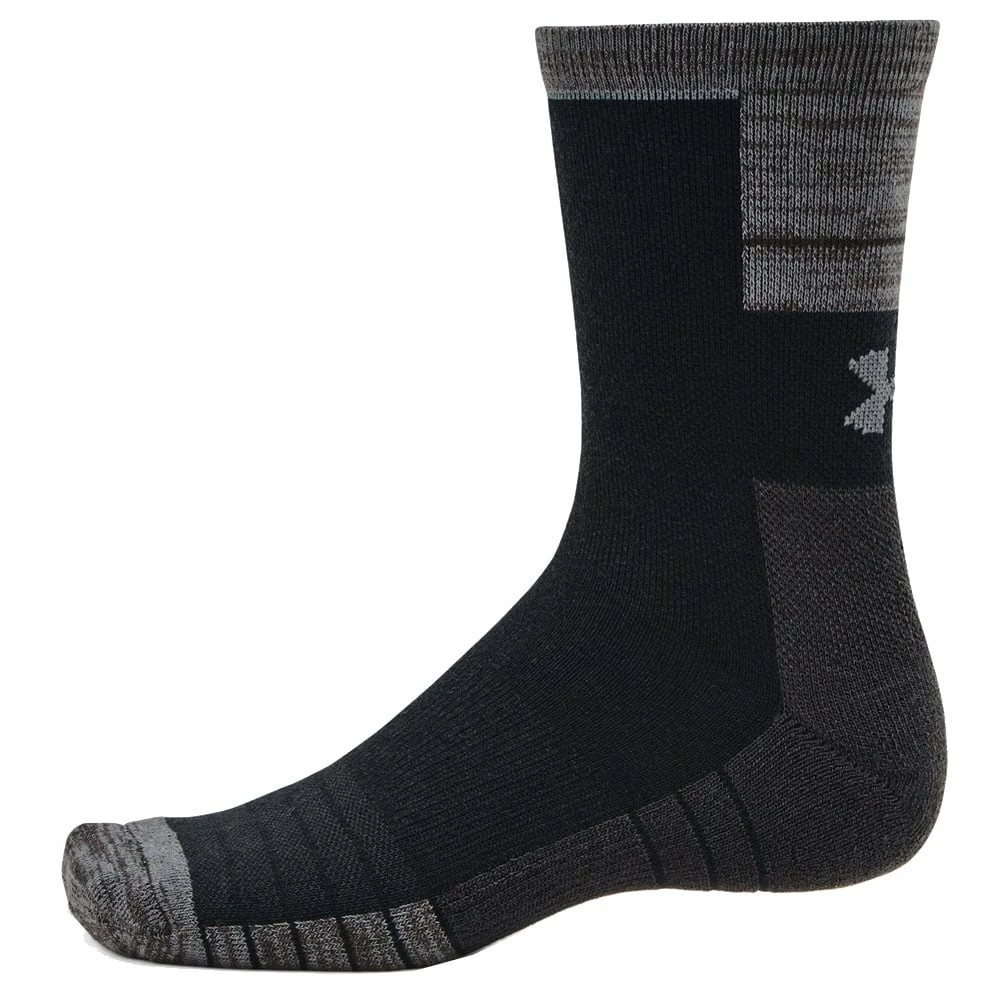 Under Armour Cold Weather Crew Socks (2 Pack) - Black/Pitch Grey - Image 4